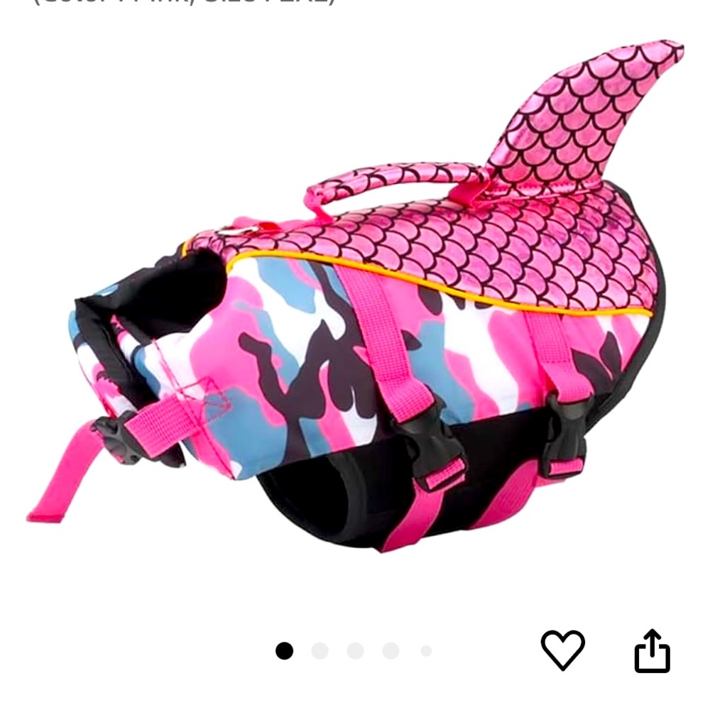 New JUDYBRIDAL Dog Life Jacket, Pink XS Dog Life Vests for Boating Reflective